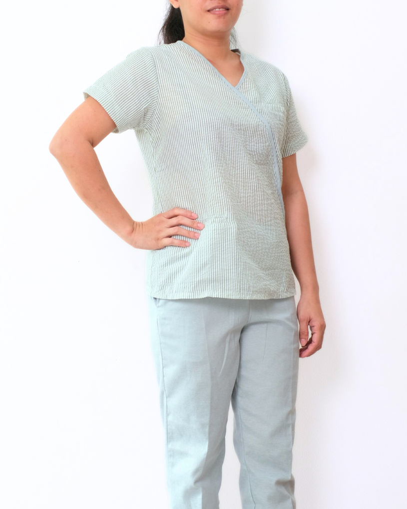 Michelle in Seer Sucker - Set (Plus Size)