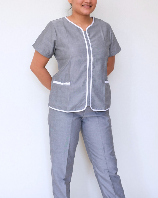 Rose in Black Chambray (On Hand)