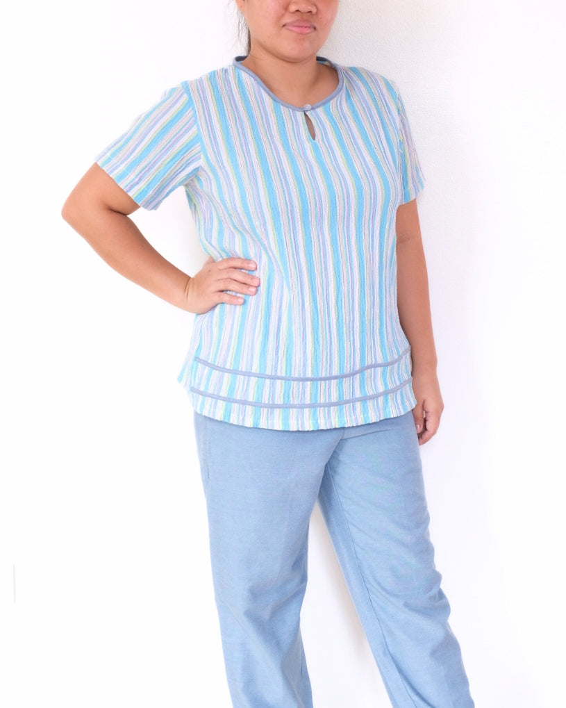 Julie in Seer Sucker - Set (Plus Size)