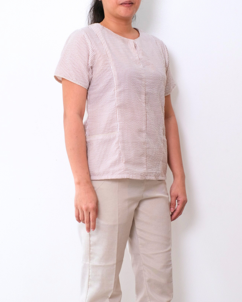 Janice in Seer Sucker - Top Only