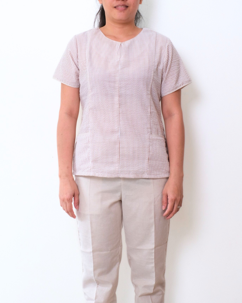 Janice in Seer Sucker - Top Only