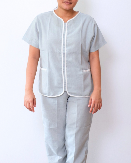 Rose in Sage Chambray (ON HAND)