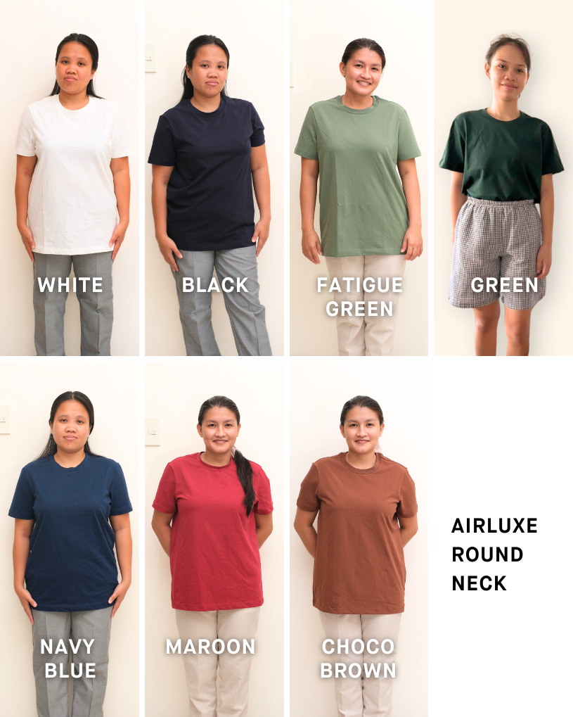 Airluxe Round Neck Tees - Top Only (On hand)