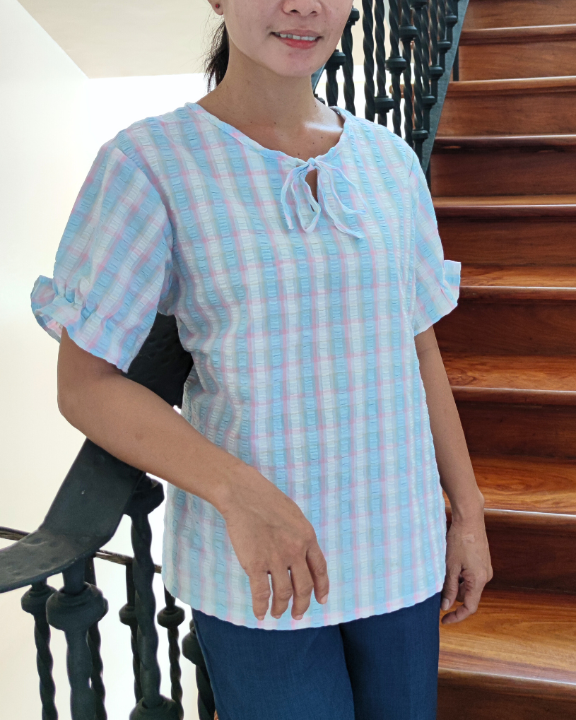 Maria in Seer Sucker - Set (Plus Size)