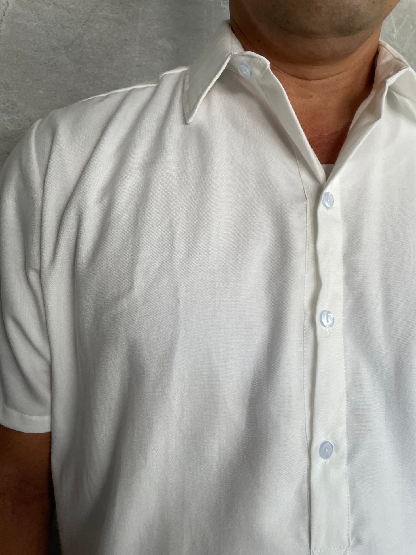 Polo Barong in Chambray (ON HAND)