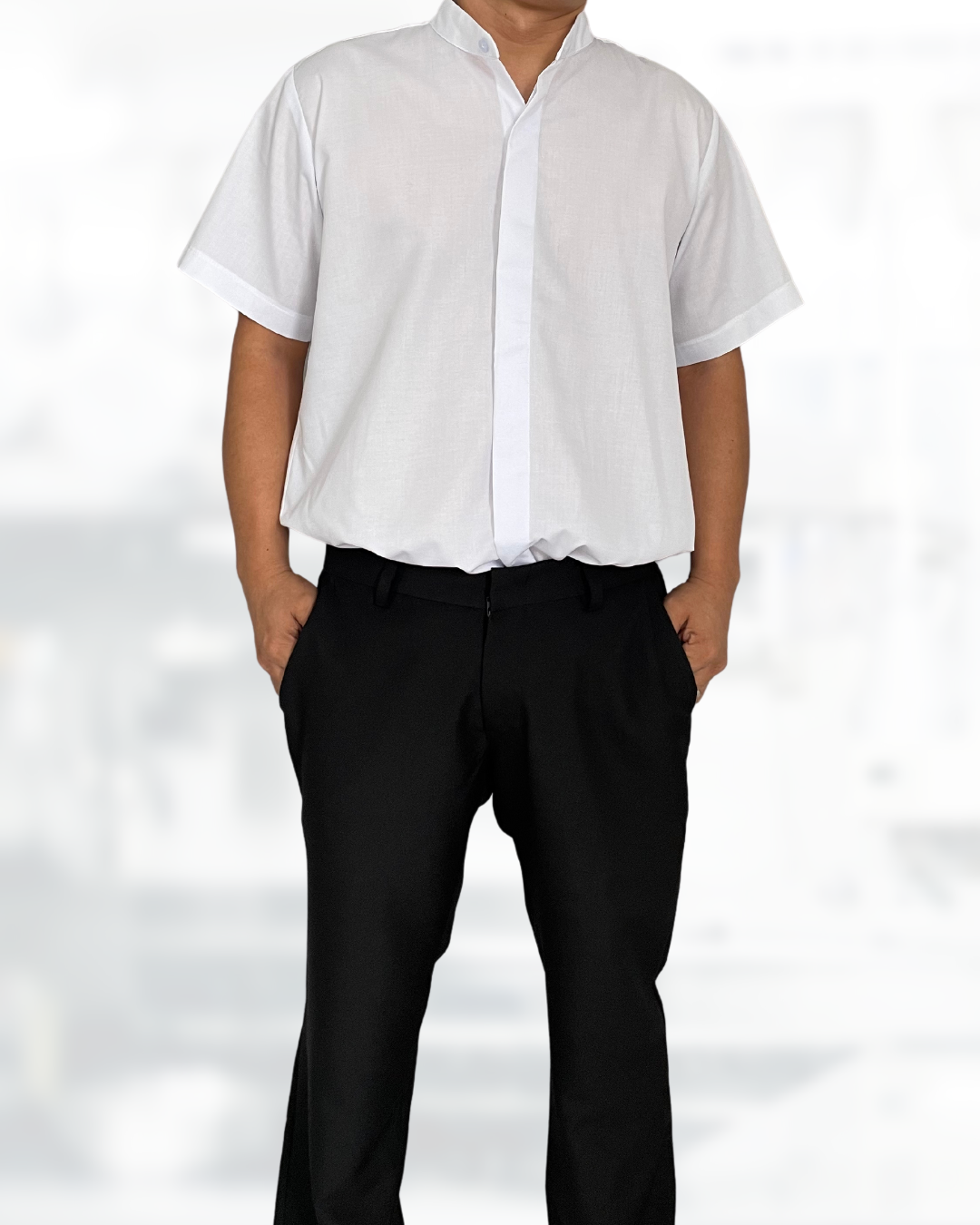 Men’s Stand Collar Shirt
