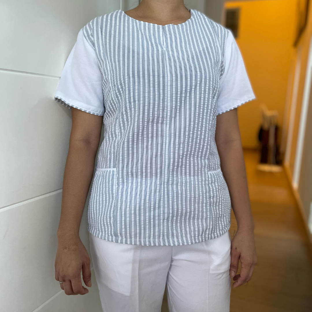 Janice two toned Seer Sucker - Set (Regular Size)