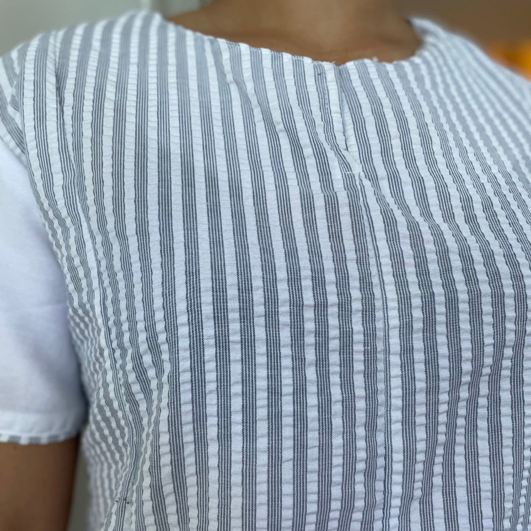 Janice two toned Seer Sucker - Set (Regular Size)