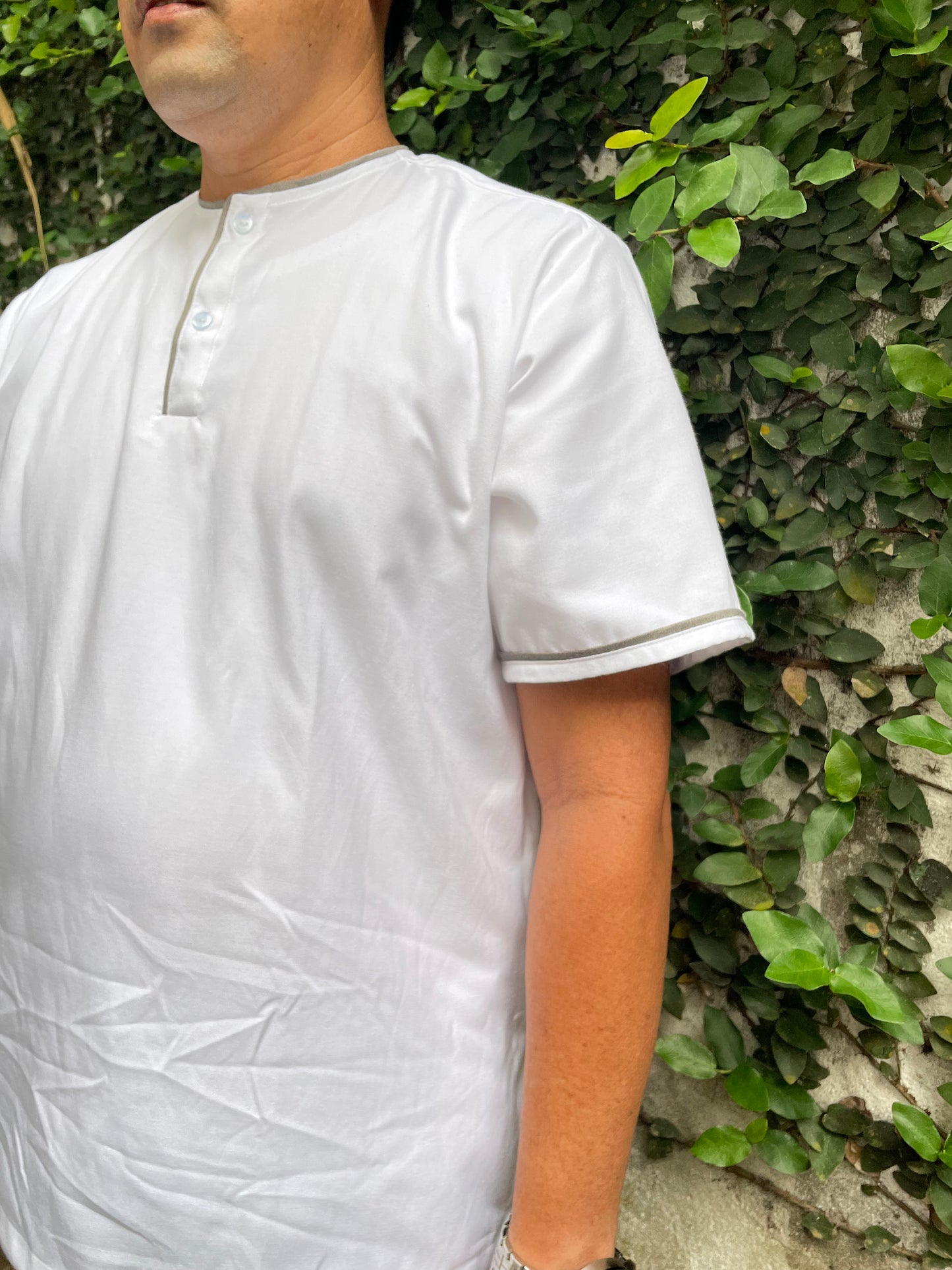 Camisa de Chino - Short Sleeve (Plus Size)