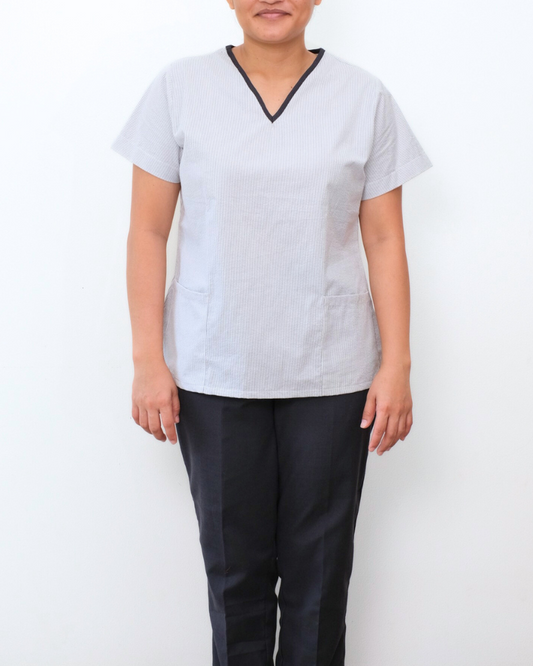 Angel in Seer Sucker - Set (Plus Size)