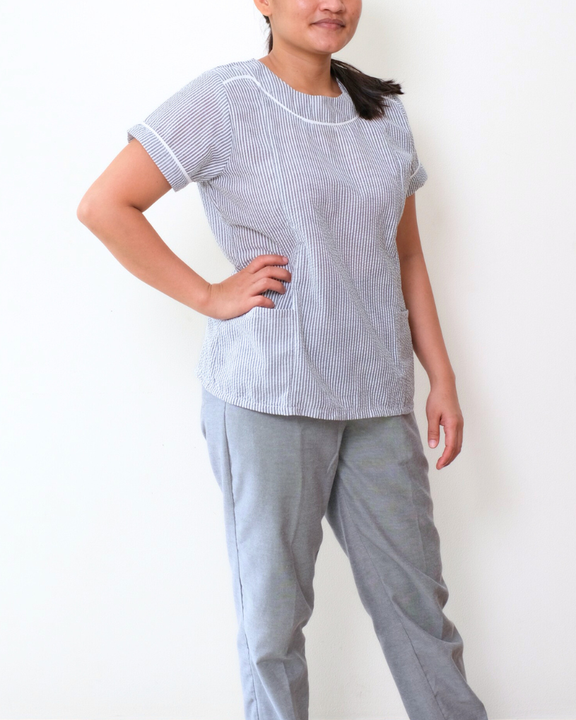 Luz in Seer Sucker - Set (Plus Size)