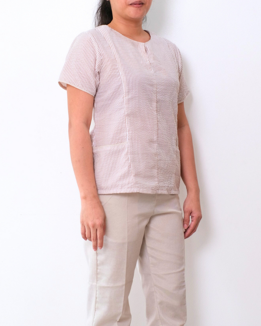 Janice in Seer Sucker - Set (Plus Size)