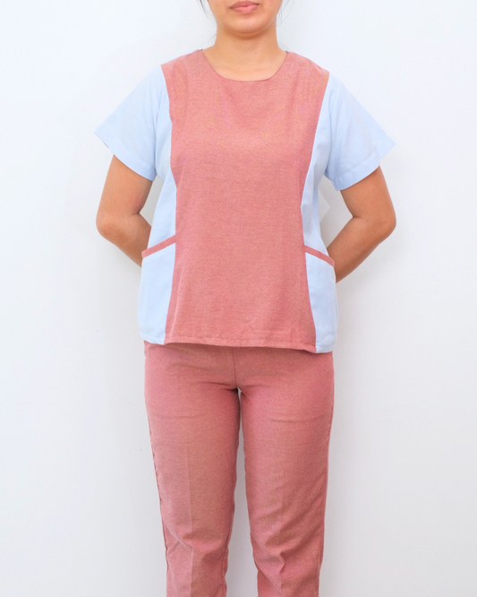 Kacy in Chambray - Set (Plus Size)